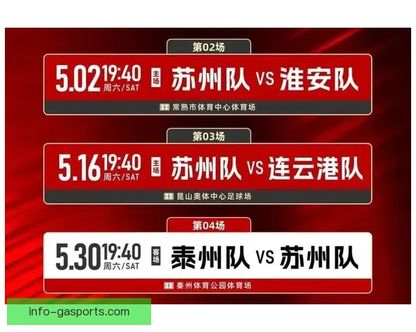 苏州超级联赛对阵表全面出炉各队赛程时间主客场安排一览精彩看点